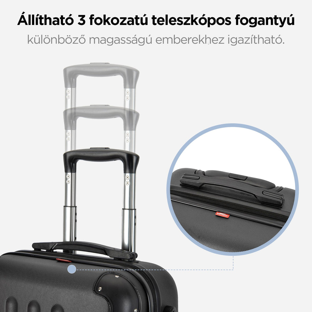 BONTOUR vertical 4 kerekes borönd szett fekete-2